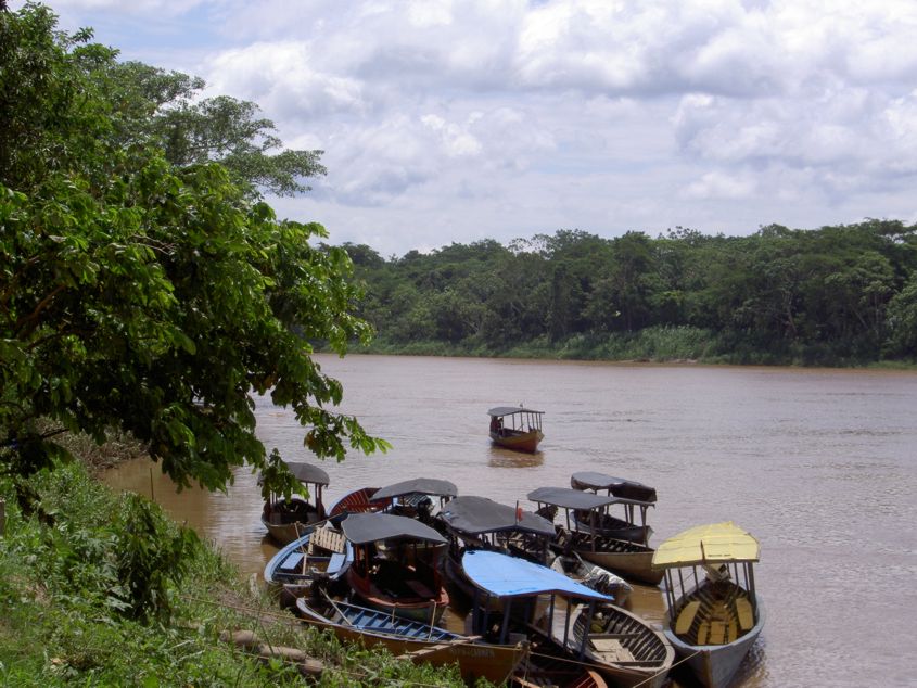 River boats on Rio Madre de Dios
